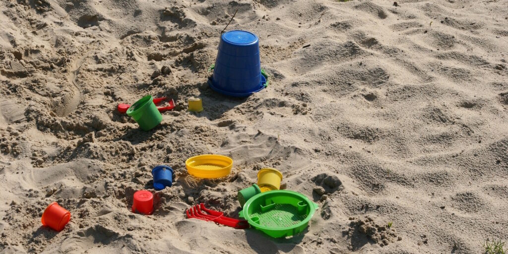 Das Foto zeigt Spielsand