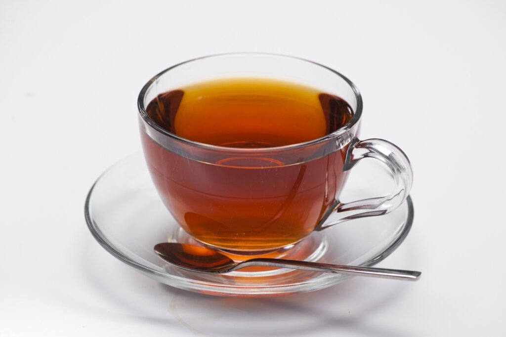 Das Foto zeigt eine Tasse Tee