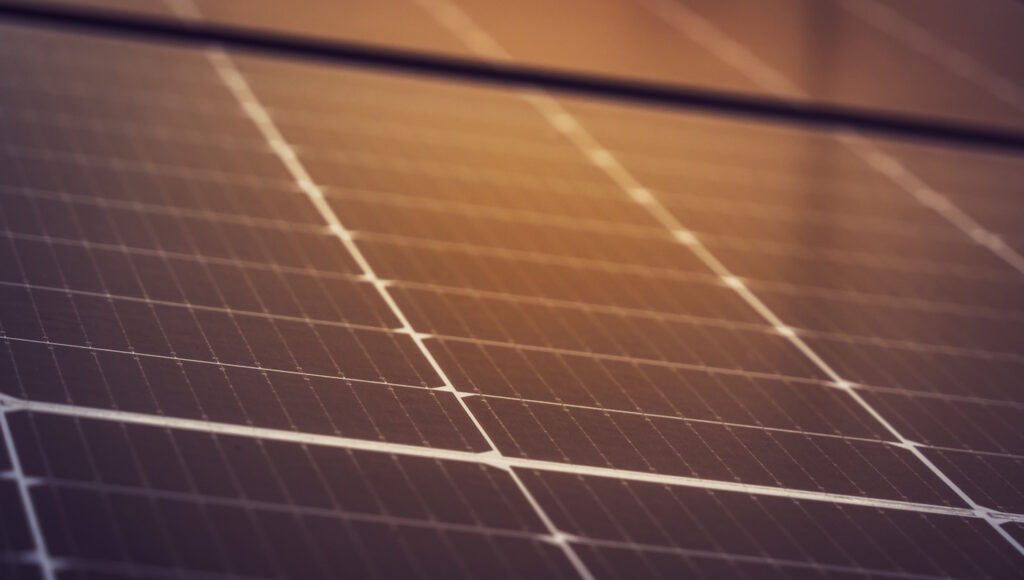Das Foto zeigt Solarpanele